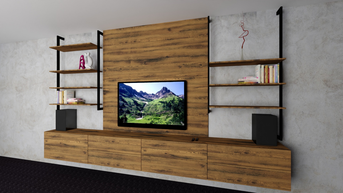 Loft Solo Black / Old Wood