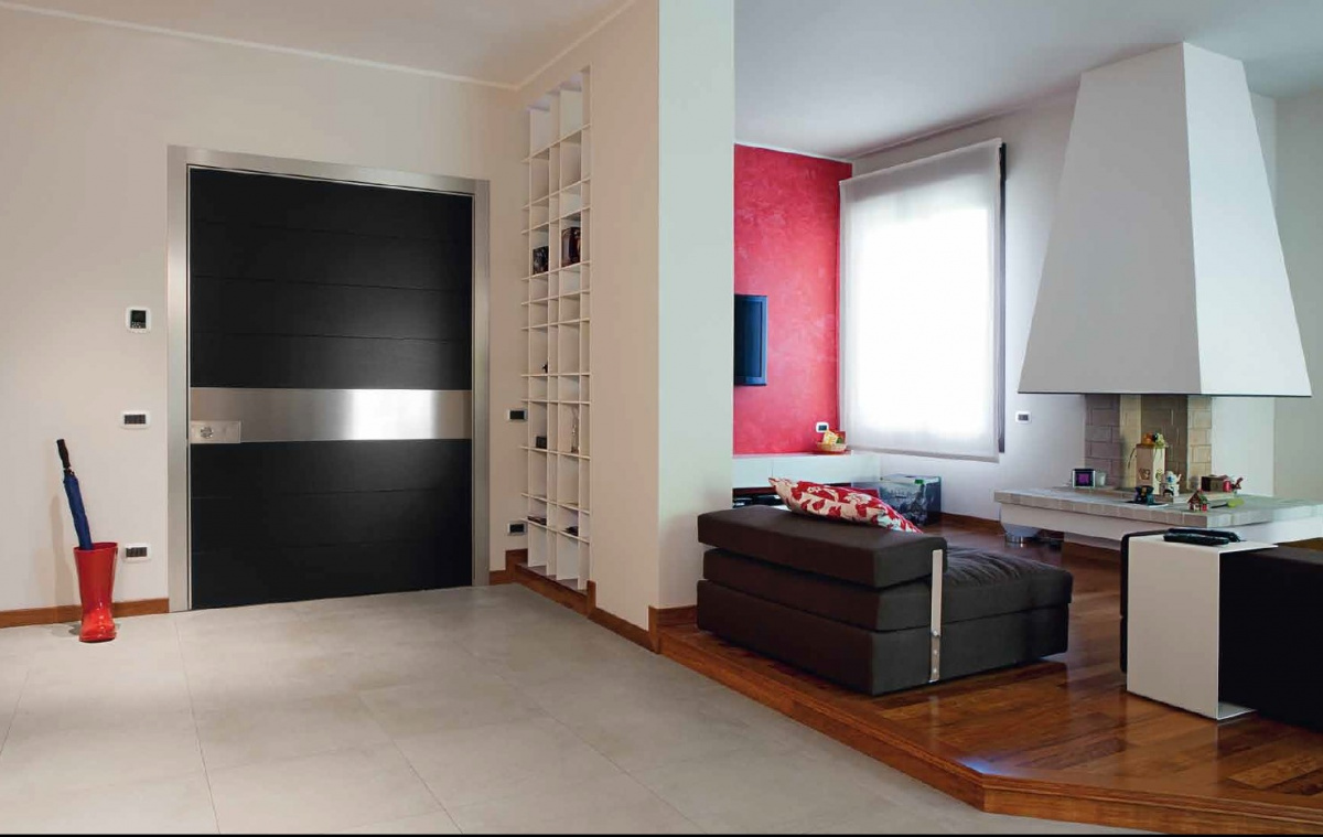 SYNUA 1400x2200 mm Dyha Dub moreny + nerez / oblôžková zárubňa