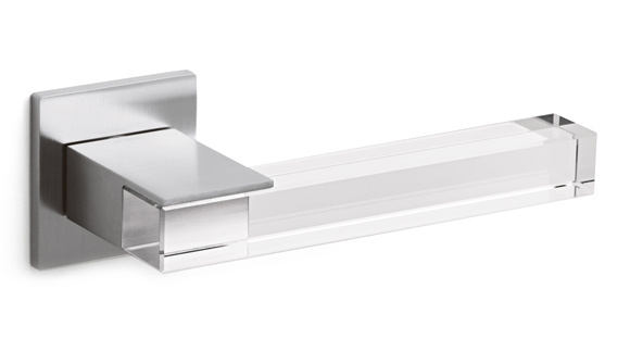 ICE CUBE Satin Chrom/Transparent