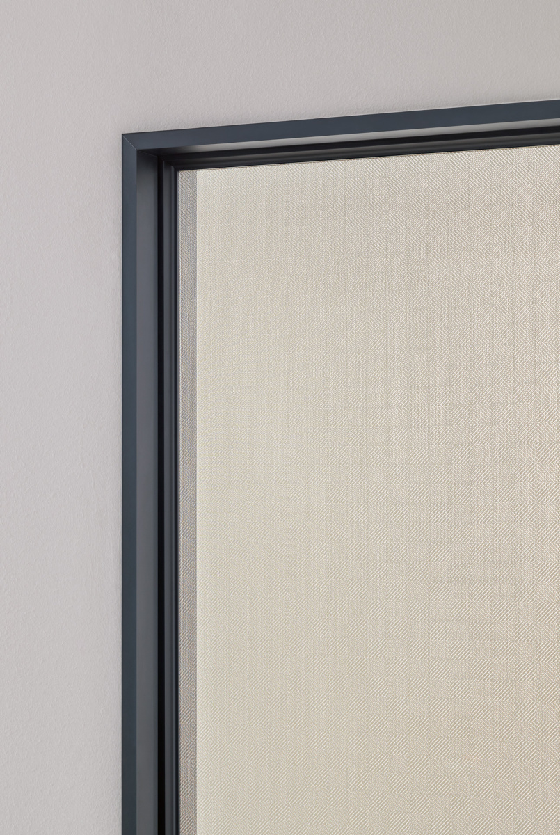 L7 posuv rám Black + sklo Marks Extraclear Satinated (Lualdi)