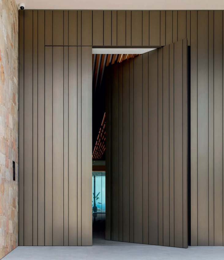 Skydoors Aluminium Coal Black Platinum Inserts (Oikos)
