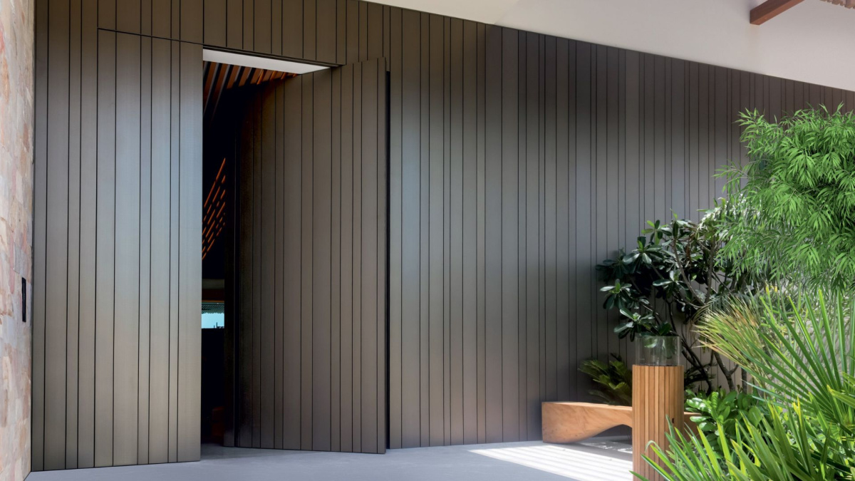 Skydoors Aluminium Coal Black Platinum Inserts (Oikos)