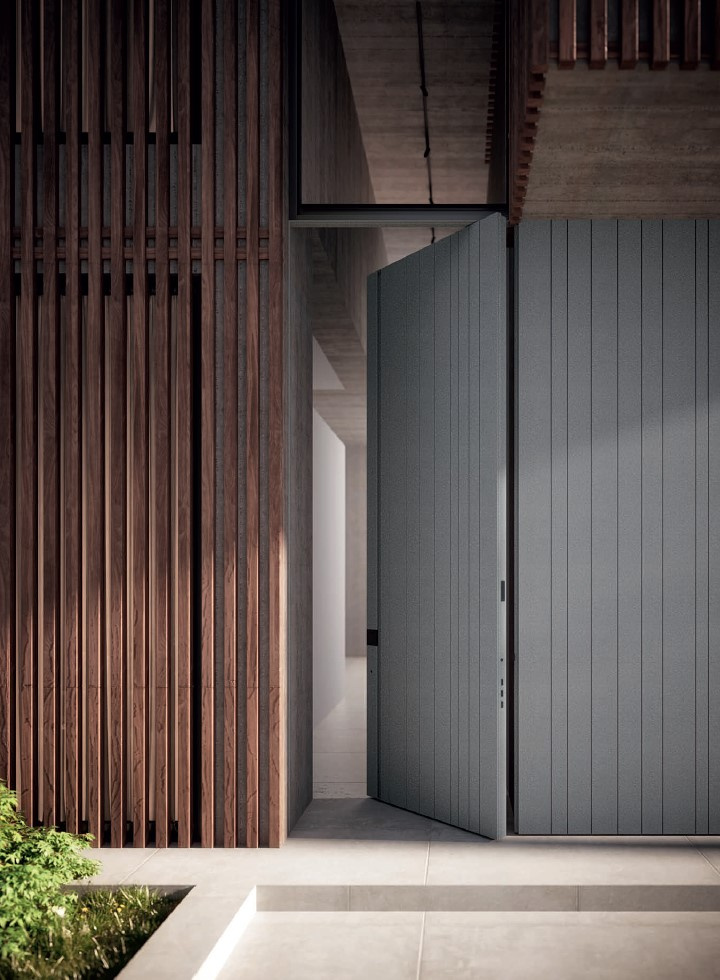 Skydoors Grey Sable Dark Bronze Inserts (Oikos)